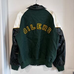 Green and Black Bomber Jacket